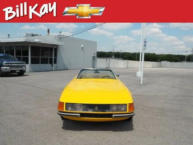 1973 ferrari 365 gtb 1262 miles yellow convertible automatic