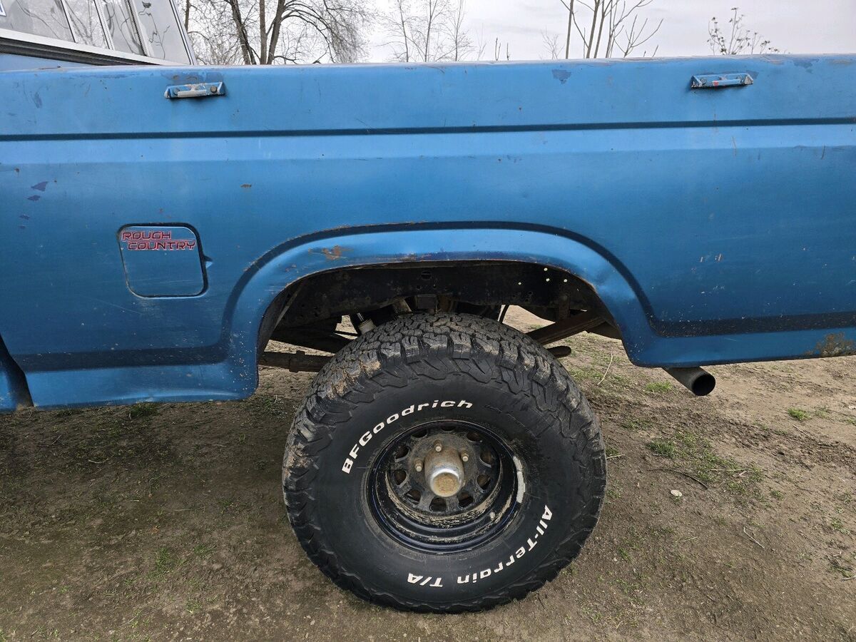 1984 ford f-150 pickup blue 4wd manual