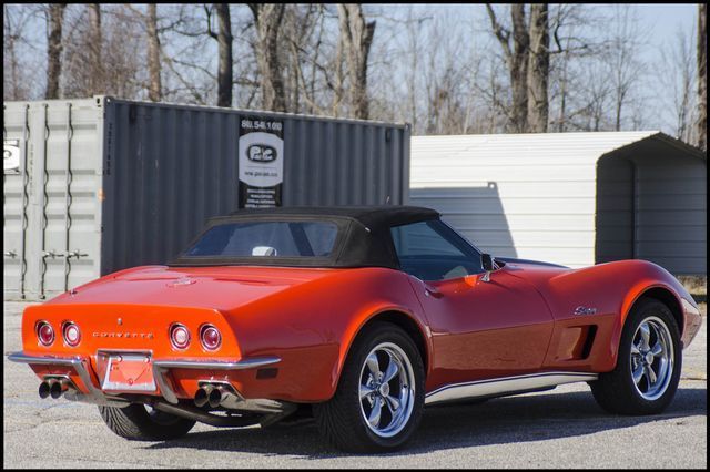1973 chevrolet corvette convertible 115,150 miles orange 350 automatic