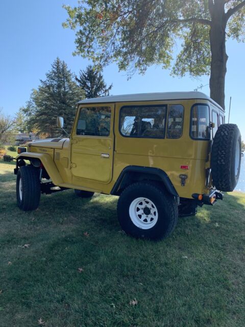 1977 toyota land cruiser suv yellow 4wd manual fj 40