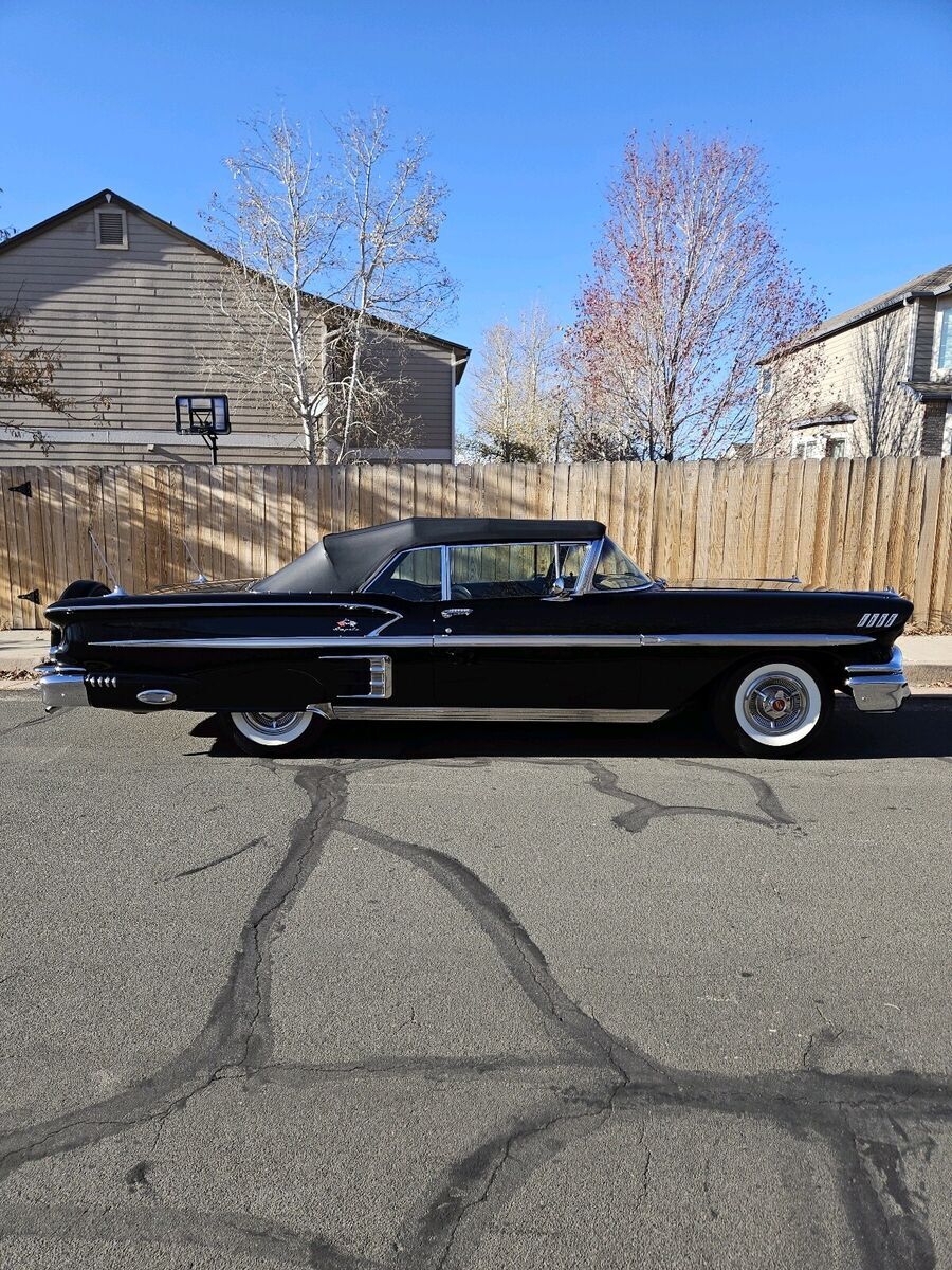 1958 chevrolet impala convertible black 807
