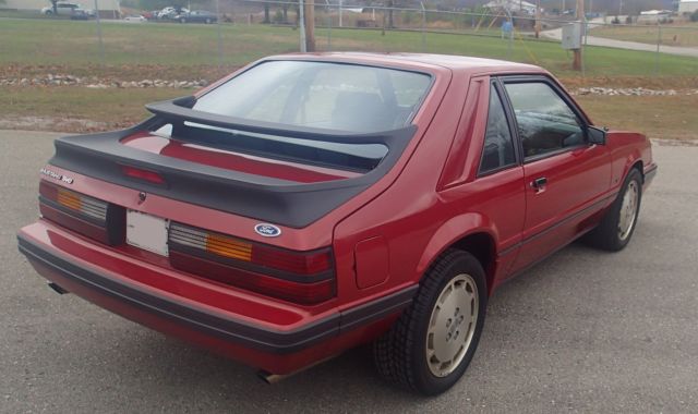 mustang svo 86 canyon red [1 owner] under 24,000 miles