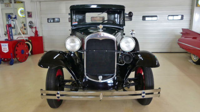 1929 ford model a pickup 1 green pickup 201 3-speed sliding gear