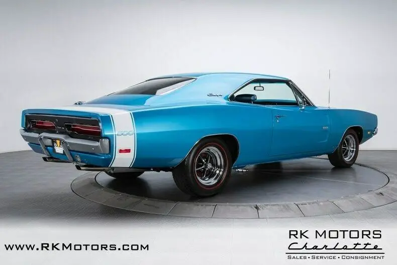 1969 dodge charger 500 bright blue metallic hardtop 426 hemi v8 4 speed manual