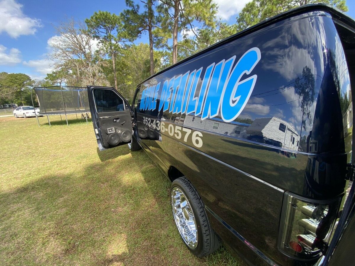 1993 ford e-250 econoline van blue rwd automatic e250 van