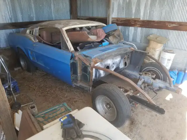 1967 ford mustang fastback project with coil over suspension for a coyote engine