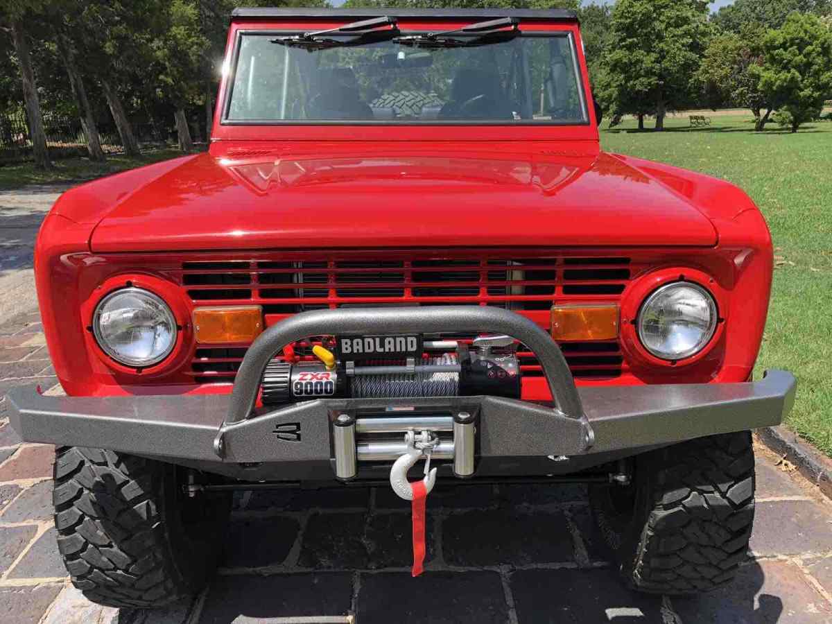 1970 ford bronco suv red 4wd automatic custom