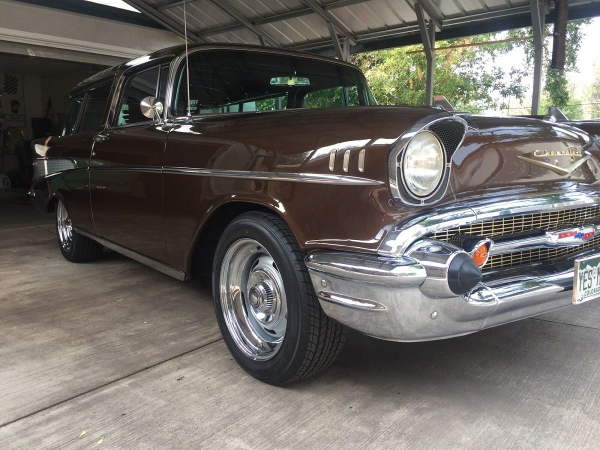 1957 chevrolet nomad brown rwd automatic belair