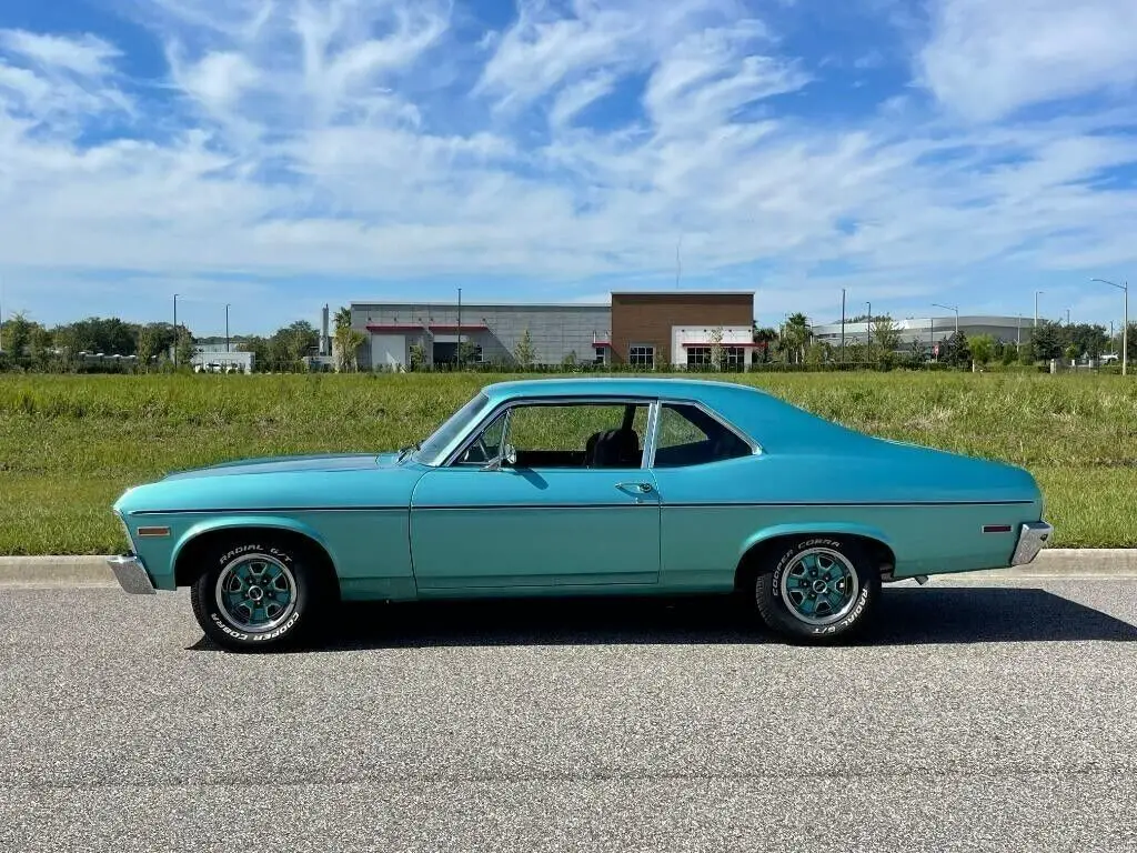 1970 chevrolet nova big block coupe calypso green