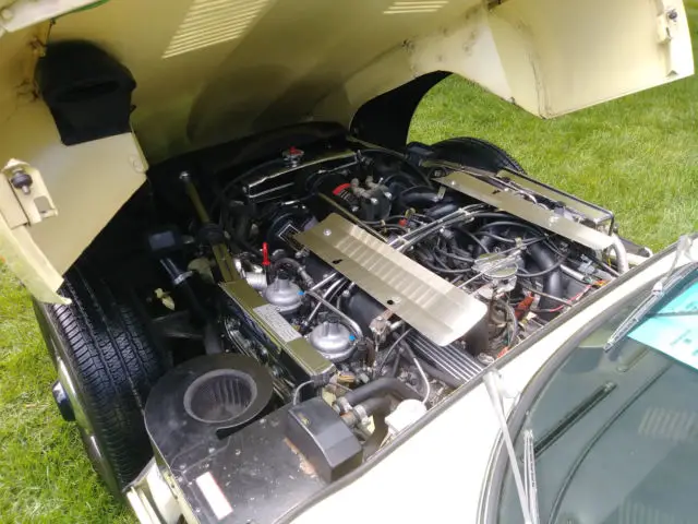 1974 jaguar e type xke ots primrose yellow a/c automatic trans