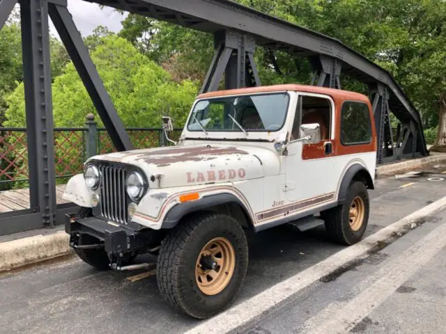 1981 jeep laredo cj-7 hard-top white automatic