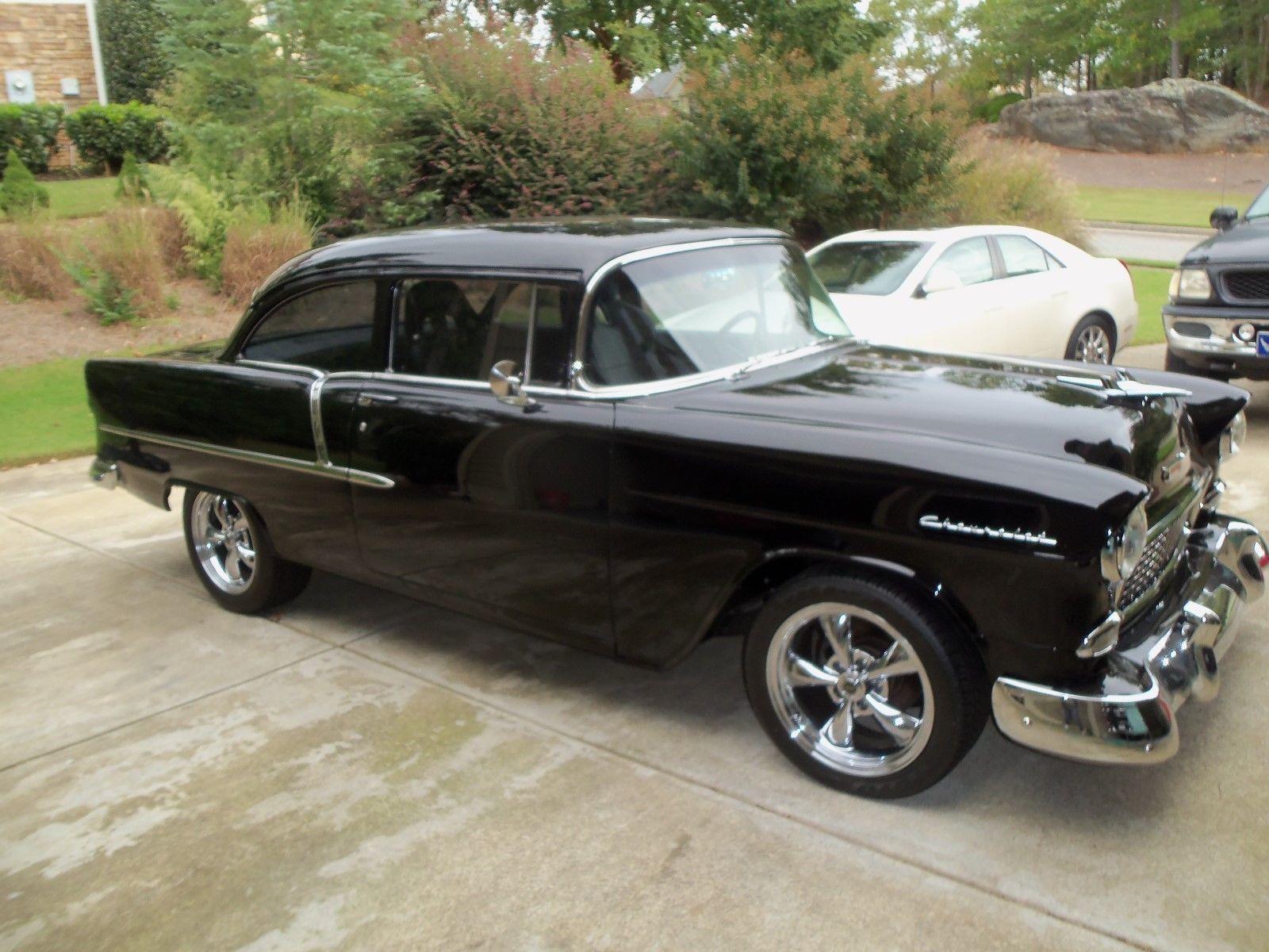 1955 chevrolet bel air 210 2-door black