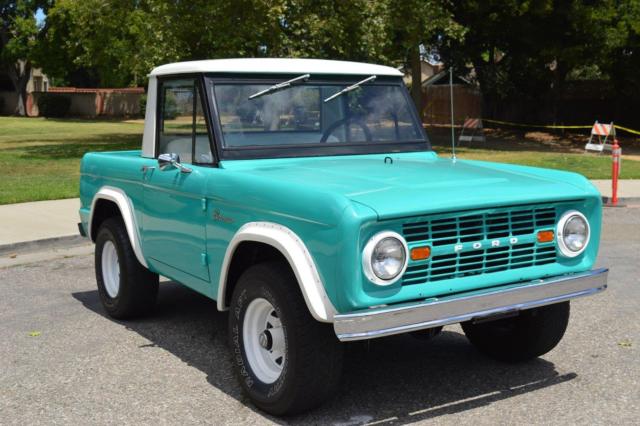 1966 ford bronco half cab blue manual 4,069 miles