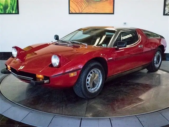 1973 maserati bora 32623 miles rosso corsa red zf-1