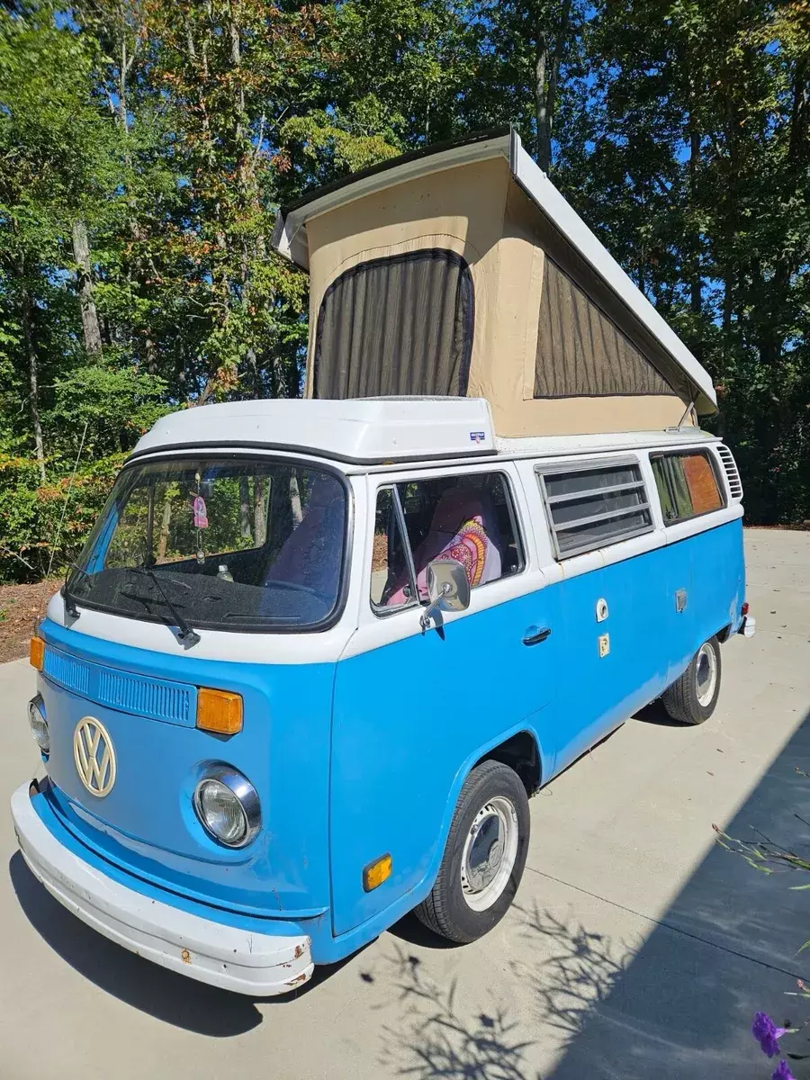1976 volkswagen transporter blue fwd manual campmobile