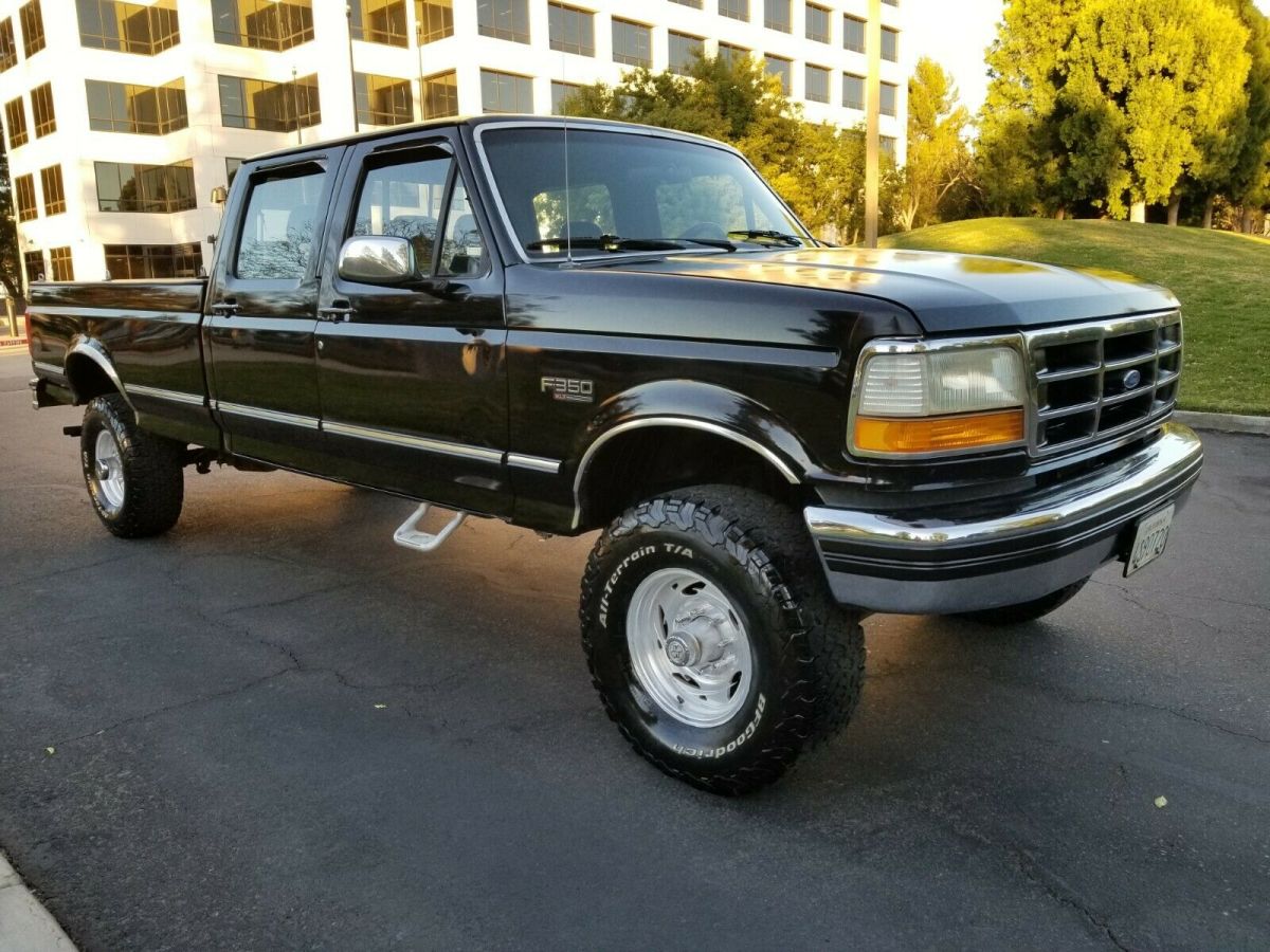 1993 ford f350 xlt crew cab 4x4 119k original miles 1992 1993 1994 1996 1997 4wd