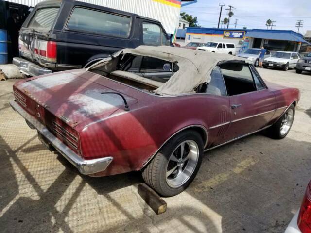 1967 pontiac firebird 400 convertible,matching #s,4 speed,runs,needs restoration