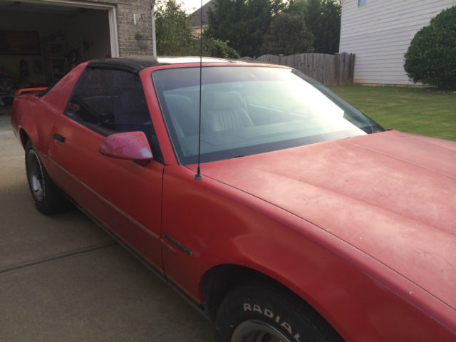 1987 red firebird with low miles less than 64,000 original miles