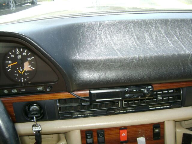 mercedes 350sd turbo diesel 1991 champagne with tan leather interior w126 no res
