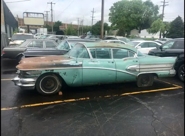 1958 buick super sedan green rwd automatic hardtop riviera