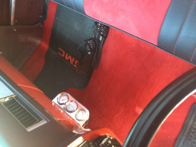 eye catching - red gmc trucking with bored 30 over 350 engine, 350 turbo tranny