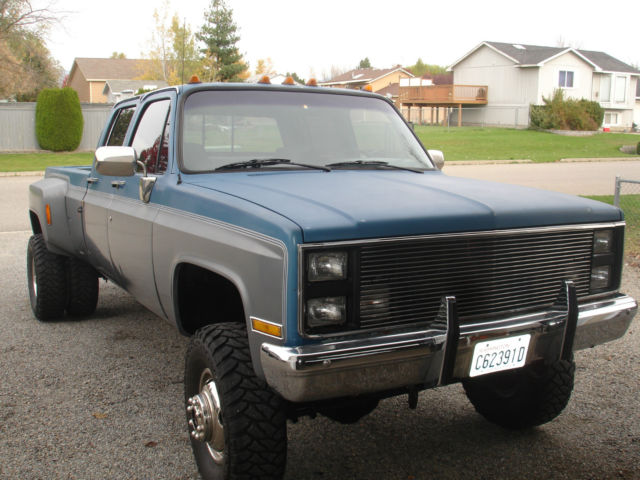 chevrolet c/k 3500 silverado 1988 crew cab 4x4 lifted 454 dana 60