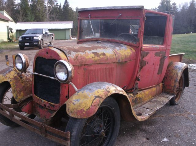 1929 ford model a pickup truck barn find hot rat rod project titled as 1930