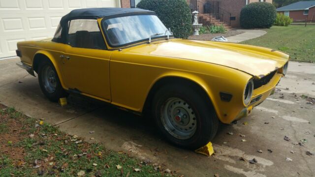 1st year 1969 triumph tr 6 - running project - clear title