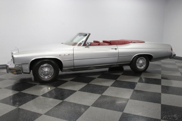 classic vintage chrome silver red big block convert ragtop droptop 1975 custom