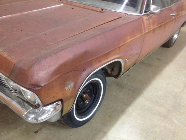 1965 chevrolet impala 2dr coupe - red, black interior, v8, automatic