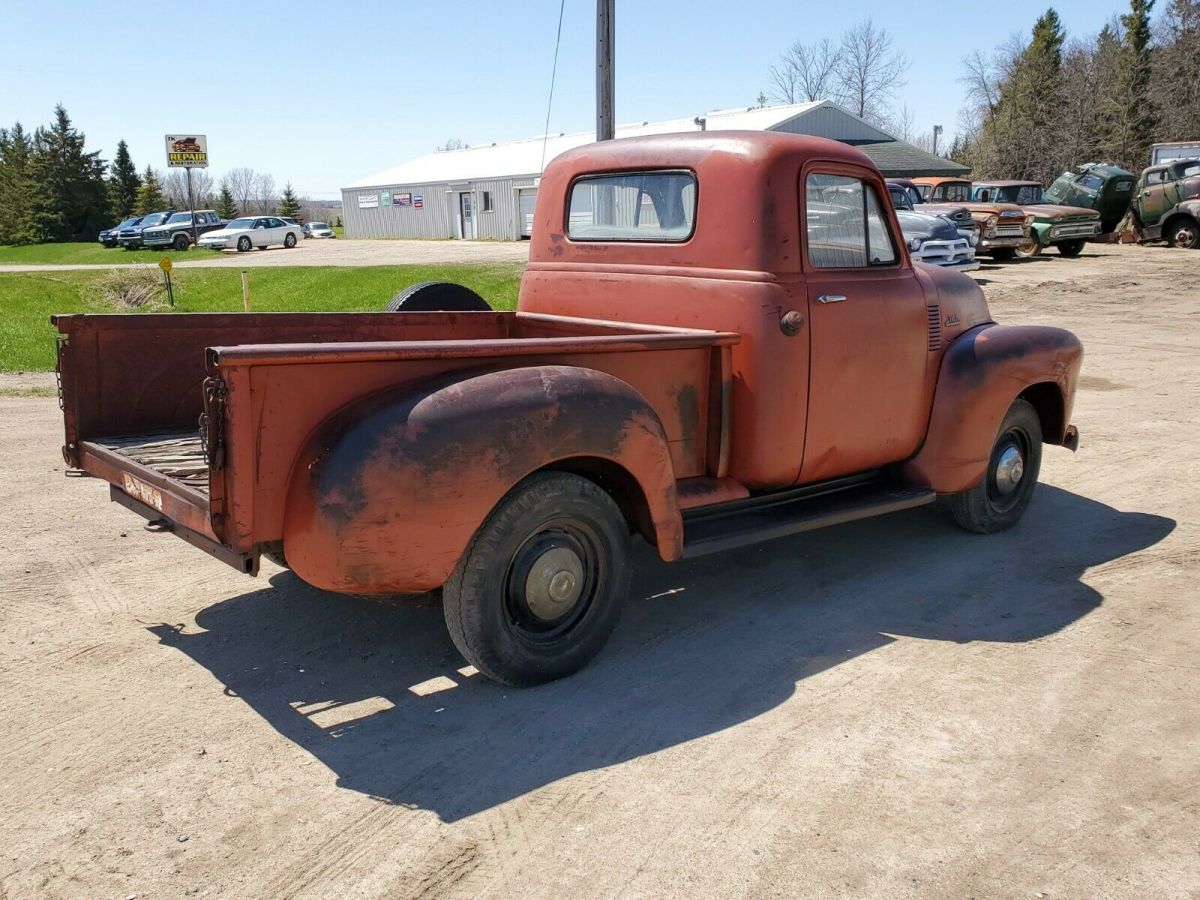 1954 chevy pickup truck 3100 short box step side original patina paint