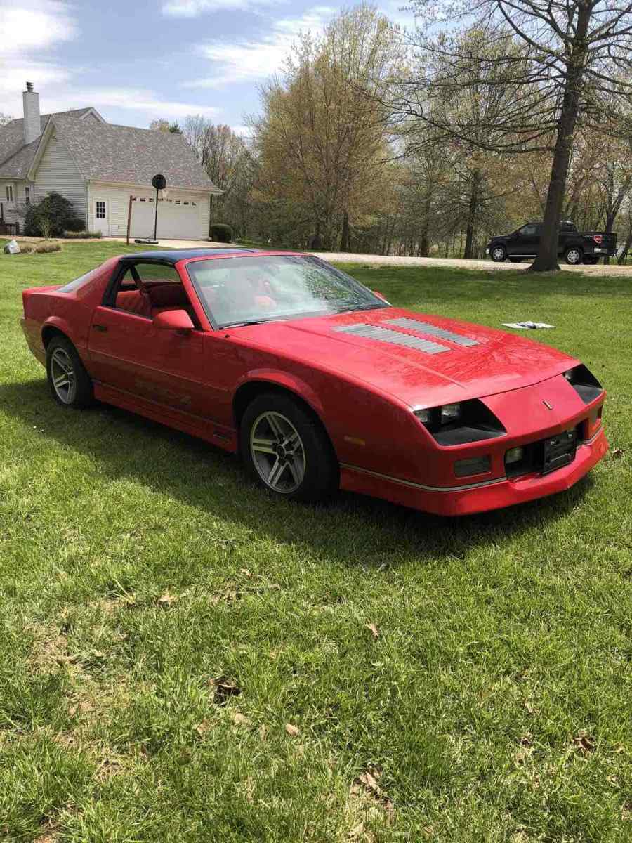 1987 chevrolet camaro coupe red rwd automatic iroc z28