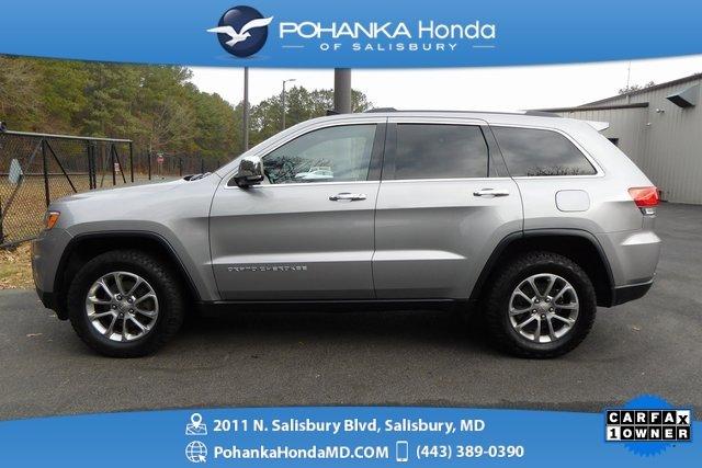 used 2015 jeep grand cherokee 4wd limited salisbury, md 21801 for sale in salisbury, maryland