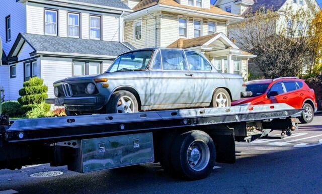 1974 bmw 2002 coupe blue rwd manual