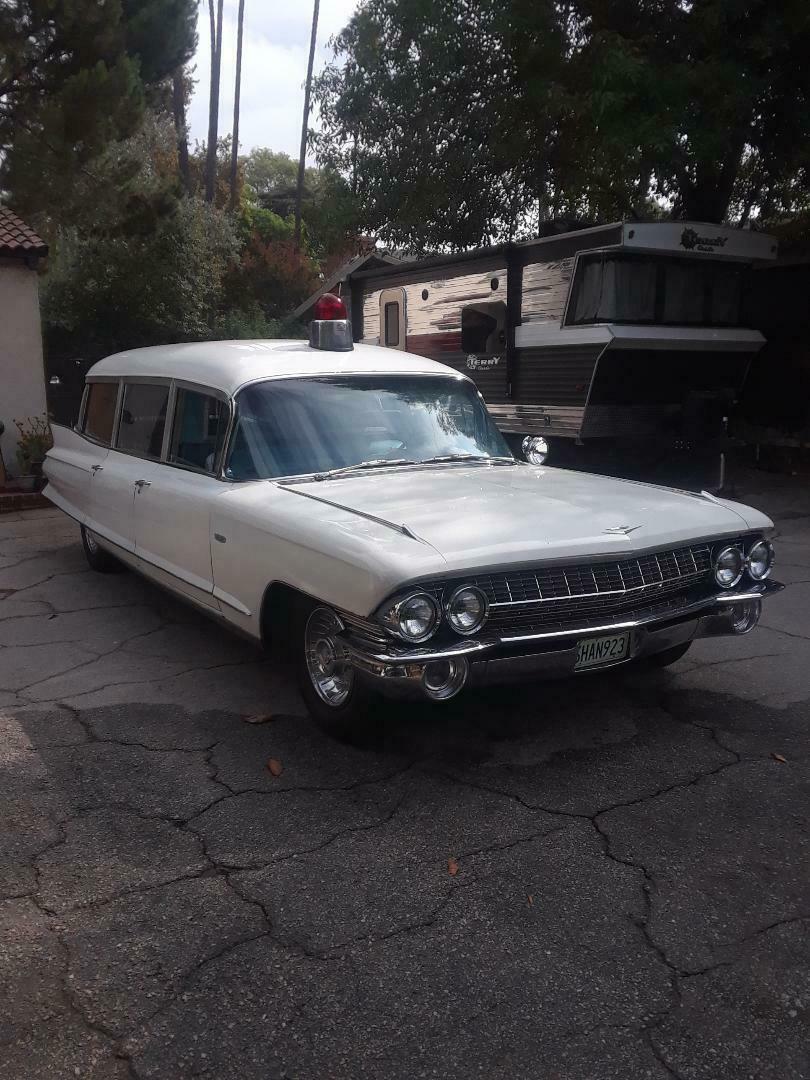 1961 cadillac hearse ambulance - 2nd owner - documentation - 70,000 miles - rare