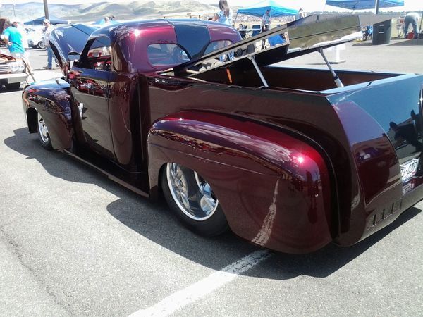 1951 ford custom pickup truck roadster w/ kandy paint chevy 402 & removable top