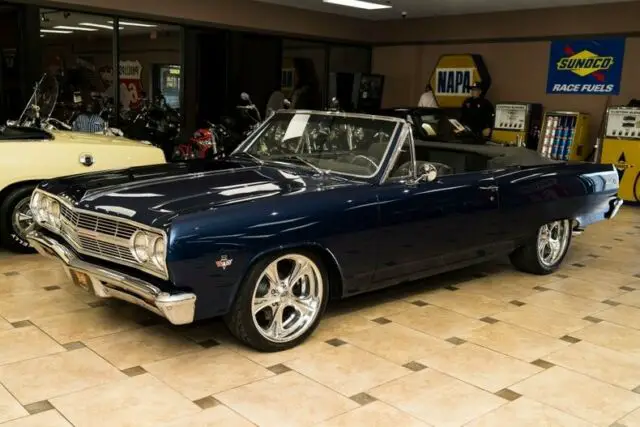1965 chevrolet malibu ss convertible 9,999 miles performance blue