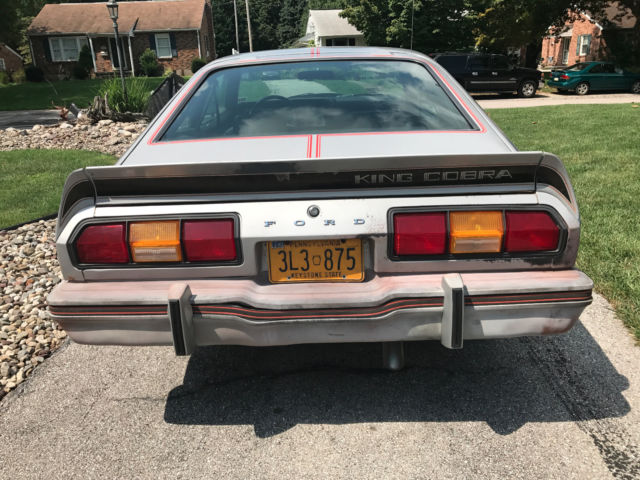 1978 ford mustang king cobra - 31,072 original miles, 1 owner, original paint