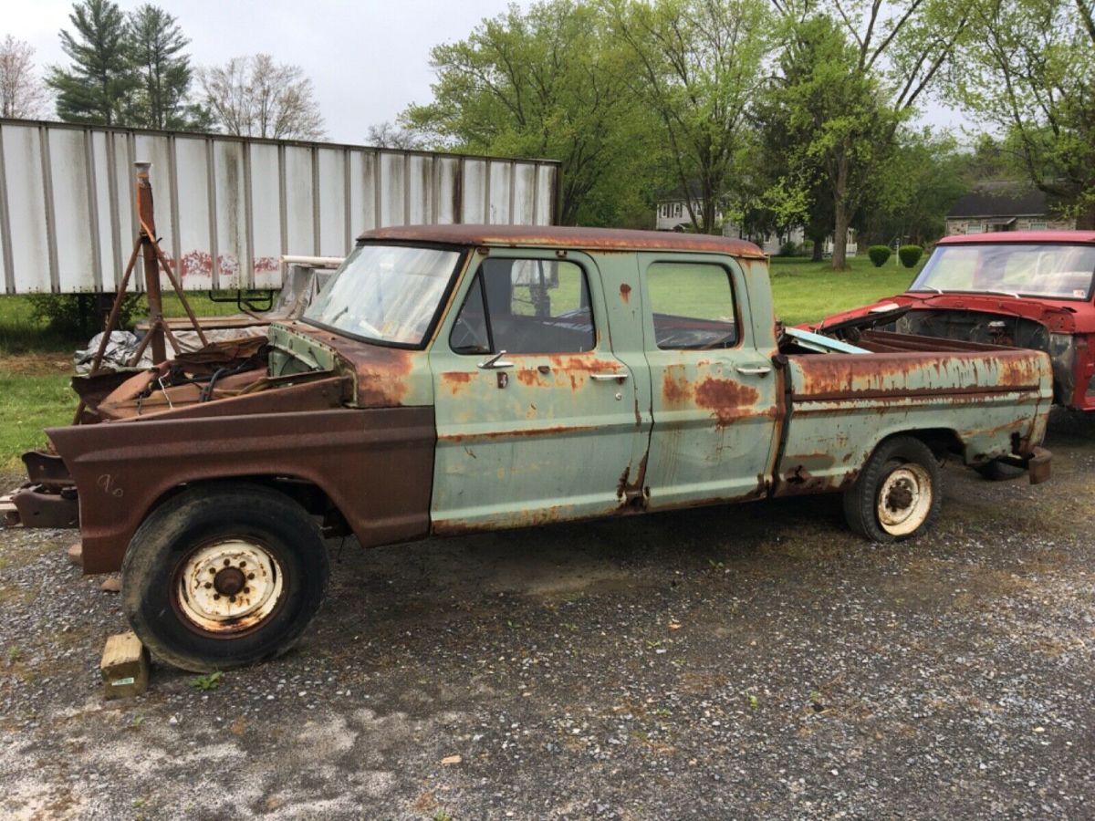 1969 ford f250 crew cab pickup truck project bumpside