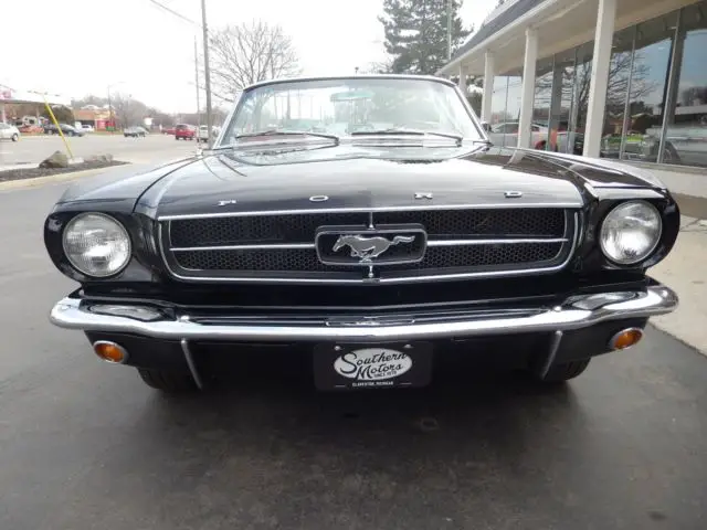 1965 ford mustang convertible raven black 289 ci/225 hp a code car