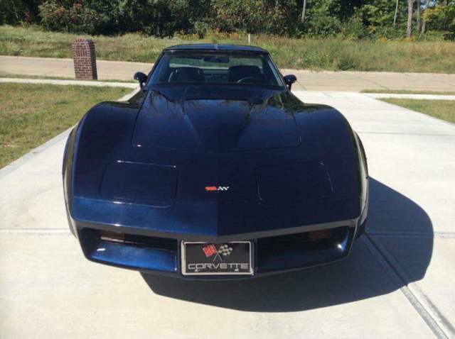 1982 chevrolet corvette, imperial blue, t-tops, chevy 5.7l v8 16v automatic rwd