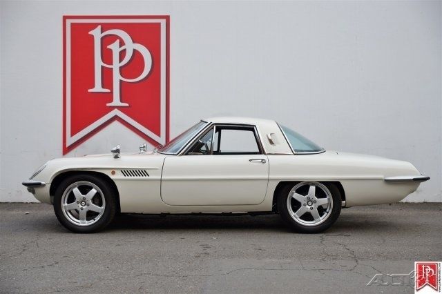 1968 mazda cosmo series i coupe in white with black interior. one of just 343