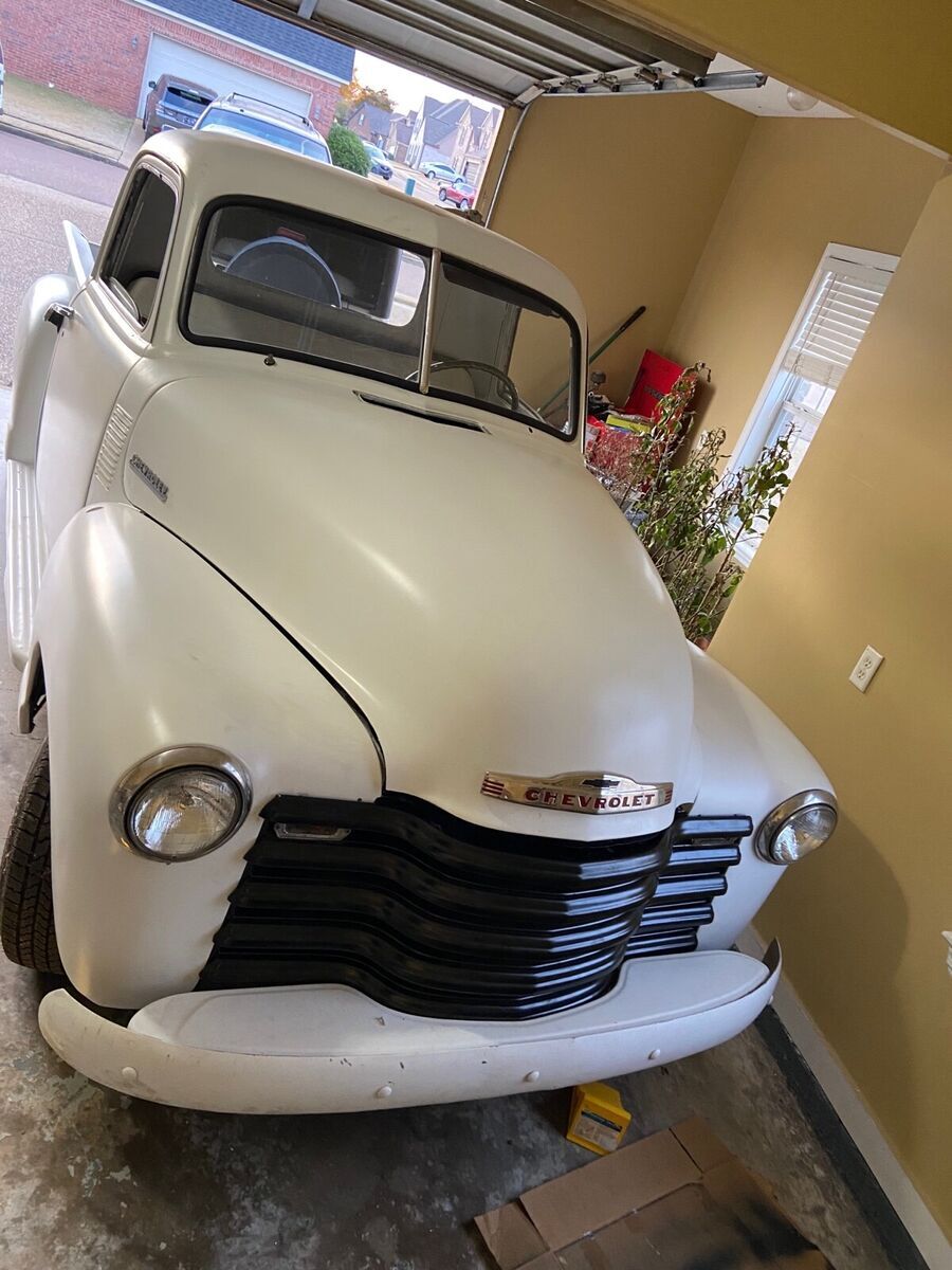 1953 chevrolet pickup pickup white rwd automatic 3100