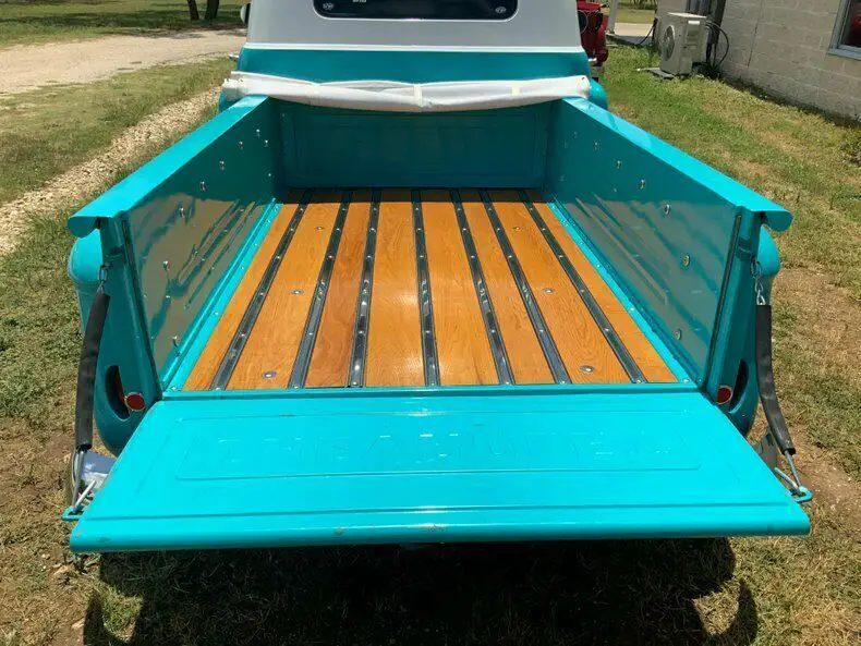 1958 chevrolet apache camaro clip ps pwr front disc 350 700-r ac 0 turquoise pic