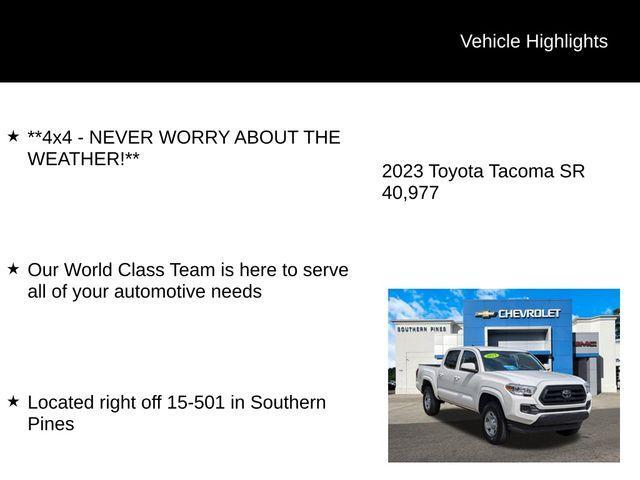 2023 toyota tacoma sr