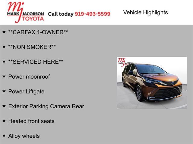 2021 toyota sienna xle 8 passenger