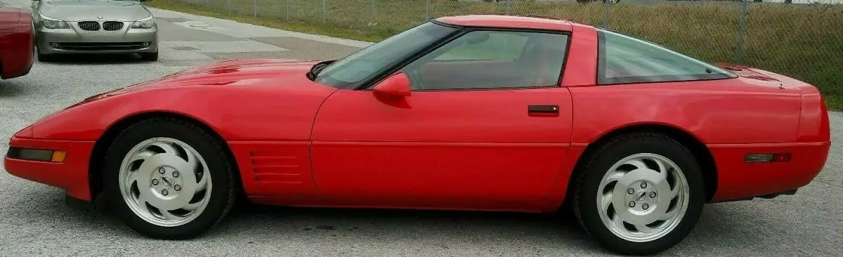 truely one of a kind gorgeous 1993 40th anniversary red on red corvette
