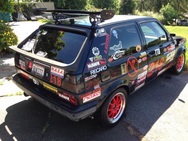 1990 volkswagen golf hatchback black fwd manual gti