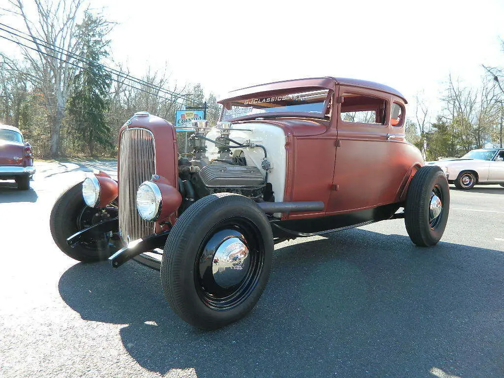 1930 ford model a chopped steel hot rod oldsmobile v8 must see restored * look*