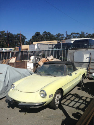 1973 alfa romeo spider veloce convertible 2-door 2.0l
